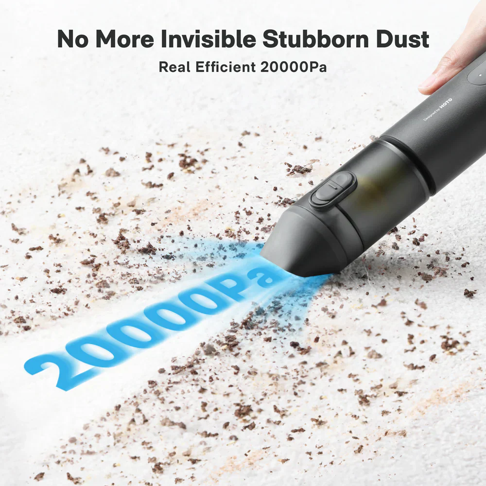 HOTO 4-in-1 Autocare Air Duster & Vacuum – Handheld 20,000 Pa Strong Suction, Blower/Inflator, Compact for Car, Desk & Home Use (HOE0020GL / QWCXA005) - Image 8
