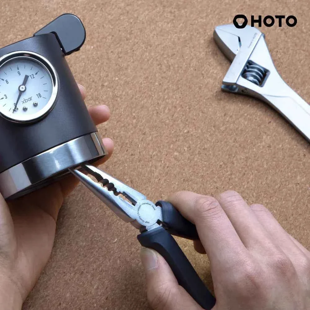 HOTO Brushless Drill Tool Kit, 12V Cordless Power Drill Tool Kit with LED Display, Includes Drill/10 Bits & 8 Drill Bits/Tape Measure/Plier/Spanner/Hammer/Screwdriver, Hidden Buckle Design(HTE0020EU / QWDZGJ001) - Image 4