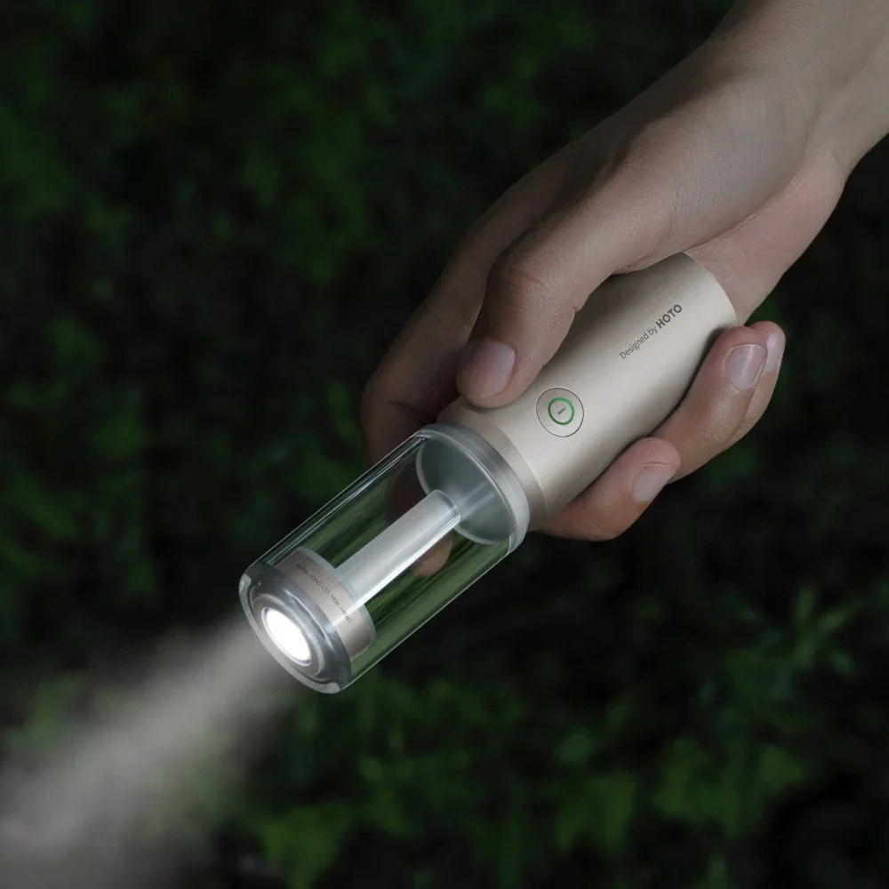 HOTO CampLight Rechargeable LED Camping Lantern | 180° Adjustable Beam, Warm & Cool Light (3000–5700K), Power Bank Function, Magnetic Mount & USB-C Charging (HTT0028GL / QWLYD001) - Image 3