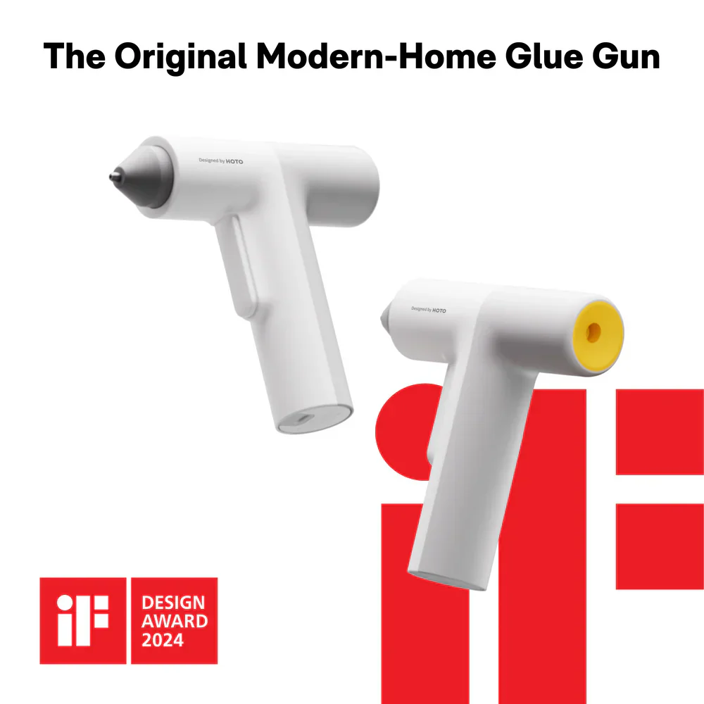 HOTO EasyFlow Cordless Hot Glue Gun – Fast Heating, USB-C Rechargeable, Precision Nozzle, Anti-Drip Design – DIY, Crafting & Repairs(HFE0006GL / QWRJQ002) - Image 6
