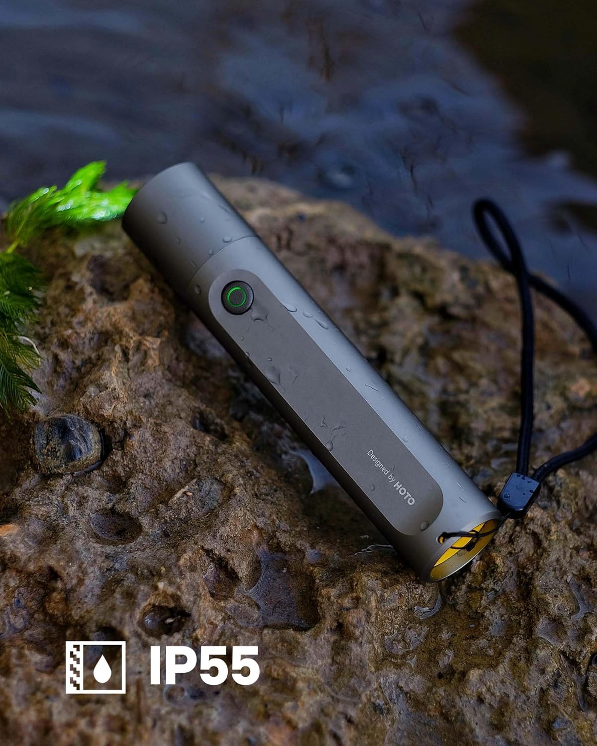 HOTO Rechargeable LED Flashlight 300 Lumens | USB-C Rechargeable, IP55 Waterproof & Dustproof Outdoor Torch – Camping, Emergency & Everyday Carry ( HTE0023GL/QWSDT003) - Image 9